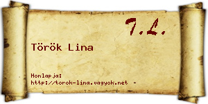 Török Lina névjegykártya